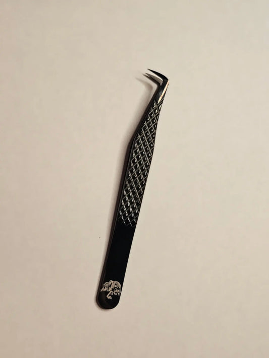 Calavera Grip 90 Degree Volume Tweezers Sinners Vice Lashes