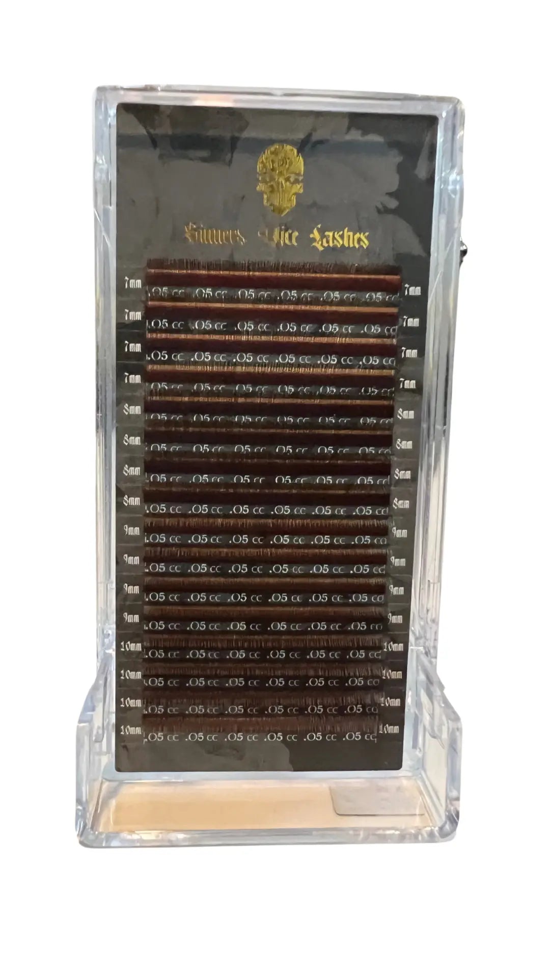 Coco Reyna Light Brown Lashes Mixed Tray 0.05 Sinners Vice Lashes